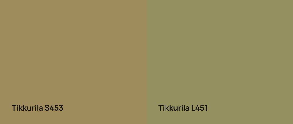Tikkurila  S453 vs Tikkurila  L451