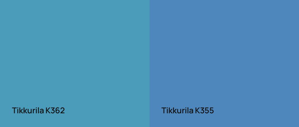 Tikkurila  K362 vs Tikkurila  K355
