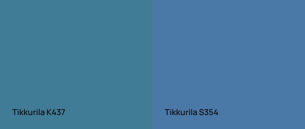 Tikkurila  K437 vs Tikkurila  S354