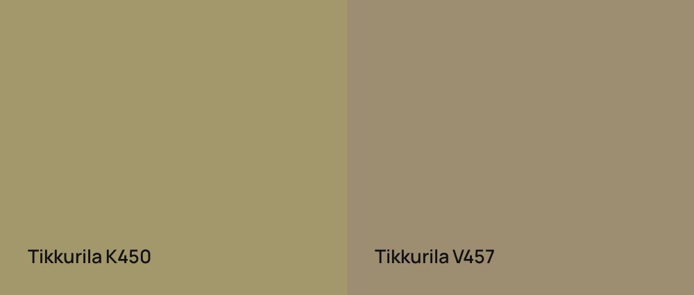 Tikkurila  K450 vs Tikkurila  V457