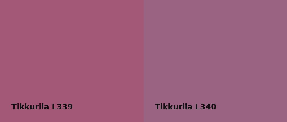 Tikkurila  L339 vs Tikkurila  L340