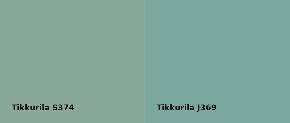 Tikkurila  S374 vs Tikkurila  J369