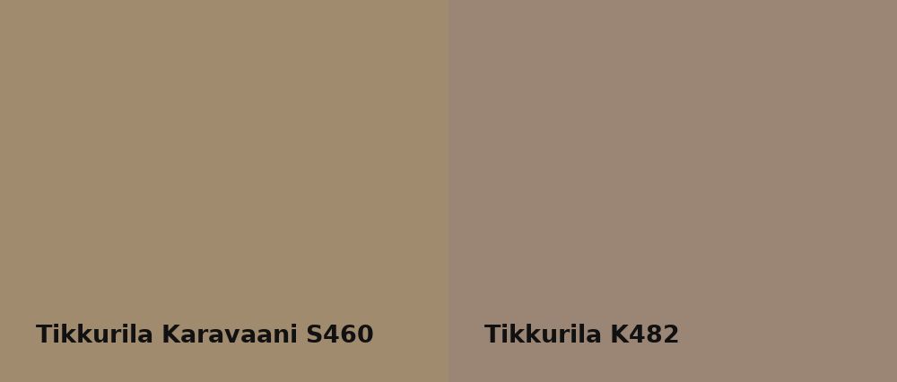 Tikkurila Karavaani S460 vs Tikkurila  K482