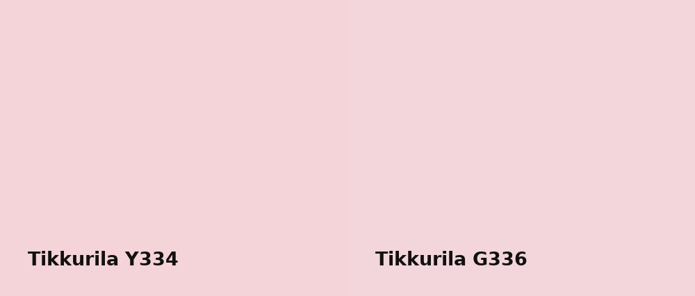 Tikkurila  Y334 vs Tikkurila  G336