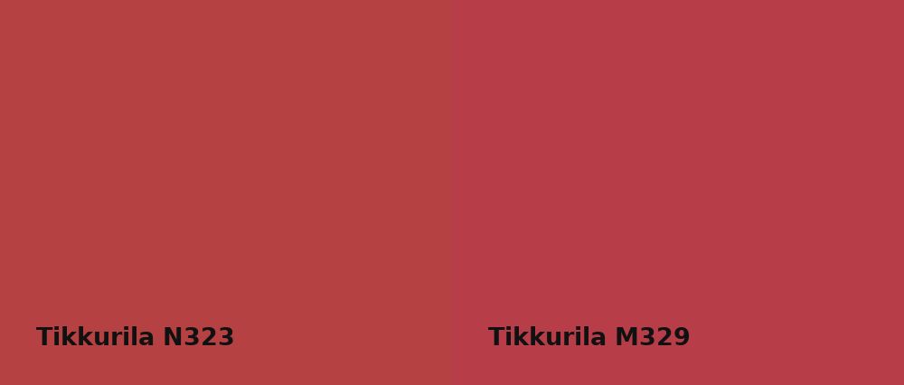 Tikkurila  N323 vs Tikkurila  M329