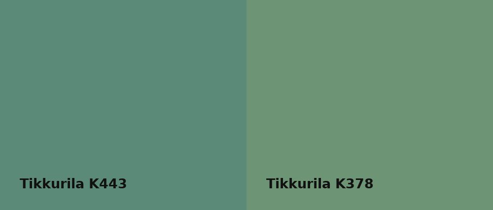 Tikkurila  K443 vs Tikkurila  K378