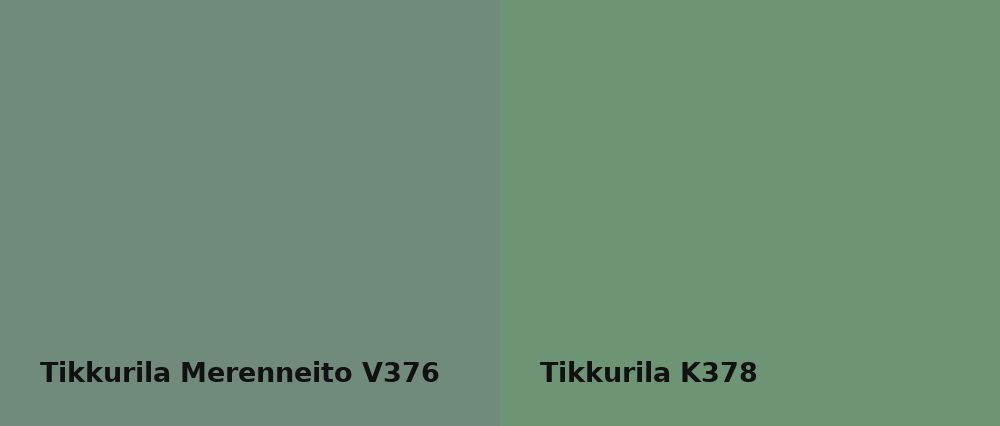 Tikkurila Merenneito V376 vs Tikkurila  K378