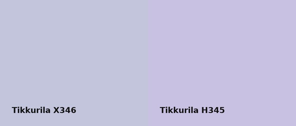 Tikkurila  X346 vs Tikkurila  H345