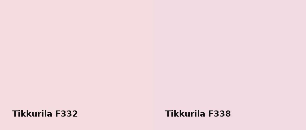 Tikkurila  F332 vs Tikkurila  F338