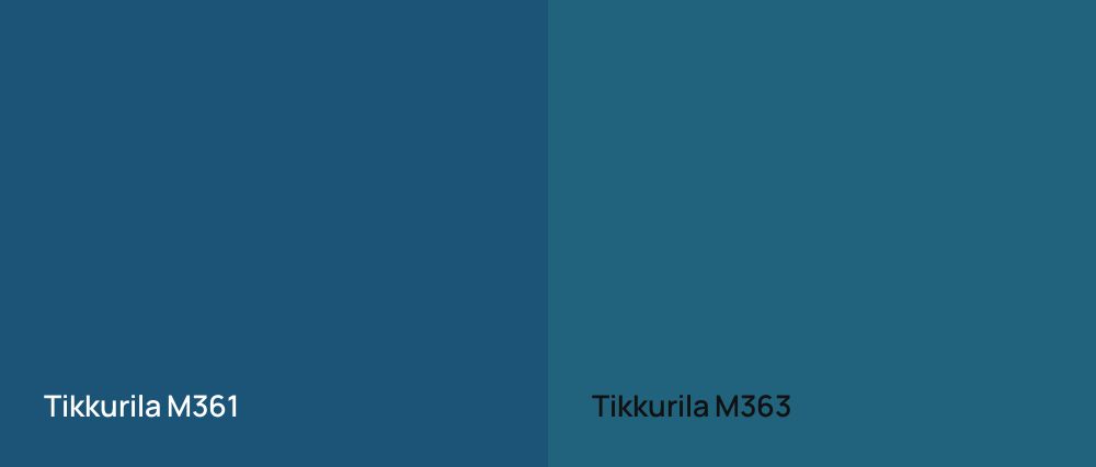 Tikkurila  M361 vs Tikkurila  M363