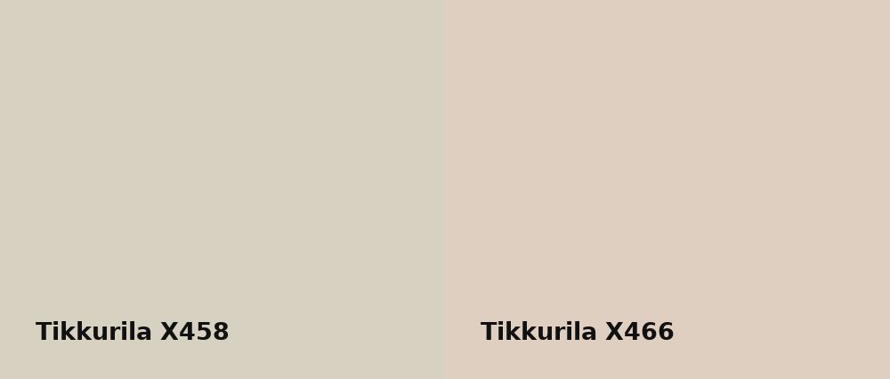 Tikkurila  X458 vs Tikkurila  X466