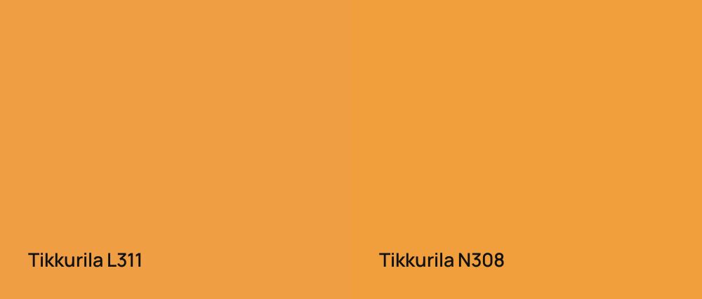 Tikkurila  L311 vs Tikkurila  N308