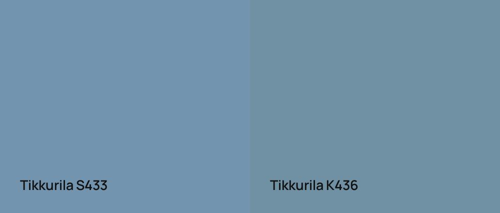 Tikkurila  S433 vs Tikkurila  K436