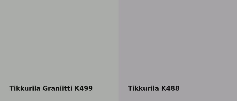 Tikkurila Graniitti K499 vs Tikkurila  K488