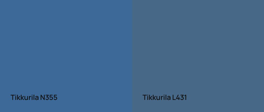 Tikkurila  N355 vs Tikkurila  L431