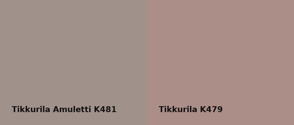 Tikkurila Amuletti K481 vs Tikkurila  K479
