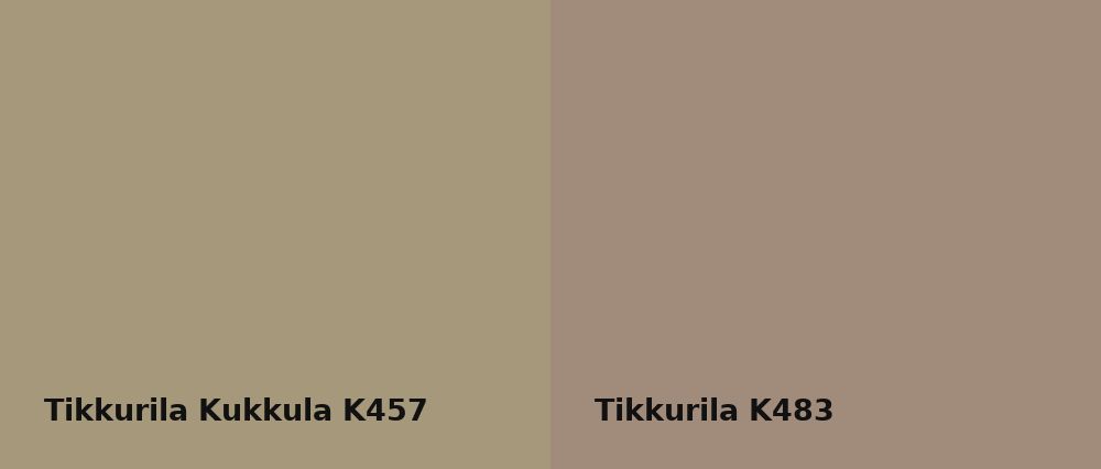 Tikkurila Kukkula K457 vs Tikkurila  K483