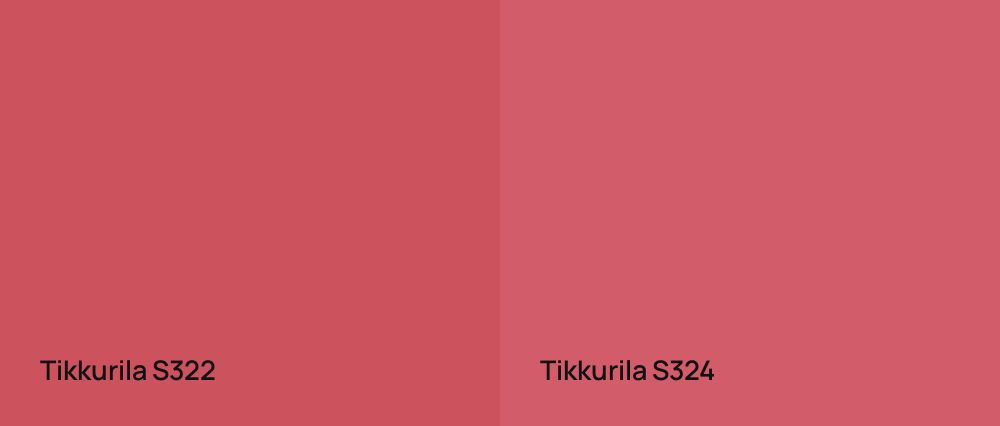 Tikkurila  S322 vs Tikkurila  S324