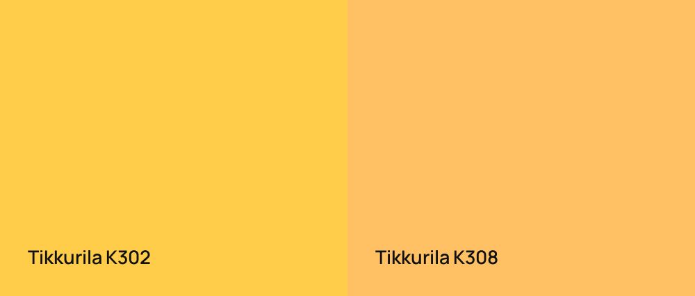 Tikkurila  K302 vs Tikkurila  K308