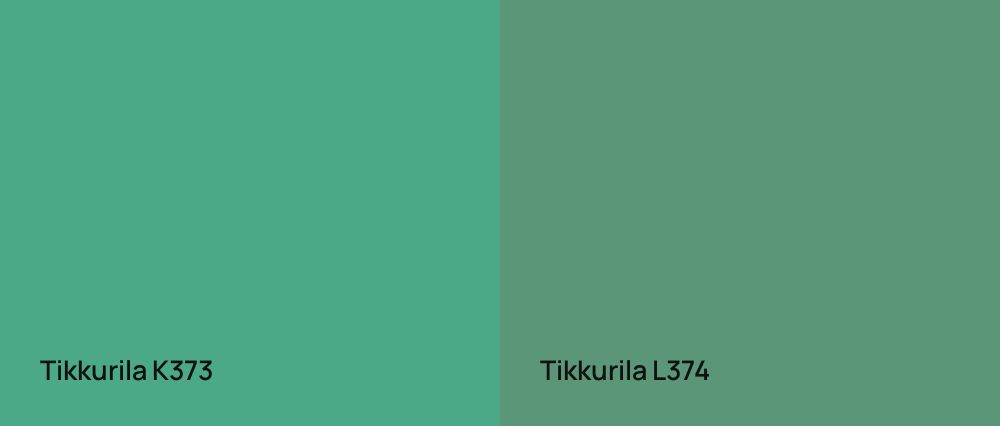 Tikkurila  K373 vs Tikkurila  L374