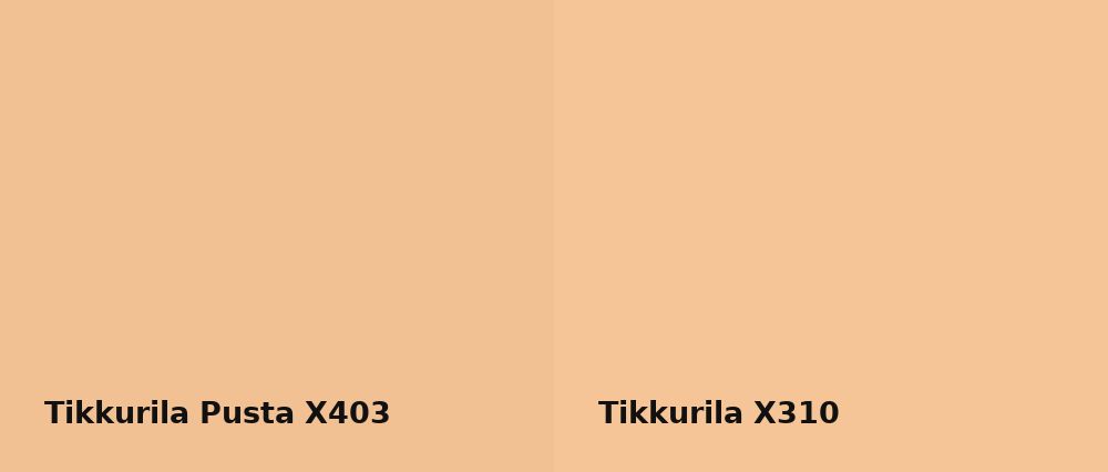 Tikkurila Pusta X403 vs Tikkurila  X310