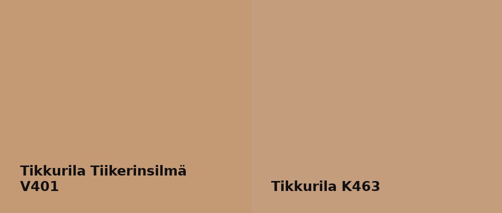 Tikkurila Tiikerinsilmä V401 vs Tikkurila  K463