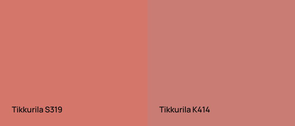 Tikkurila  S319 vs Tikkurila  K414