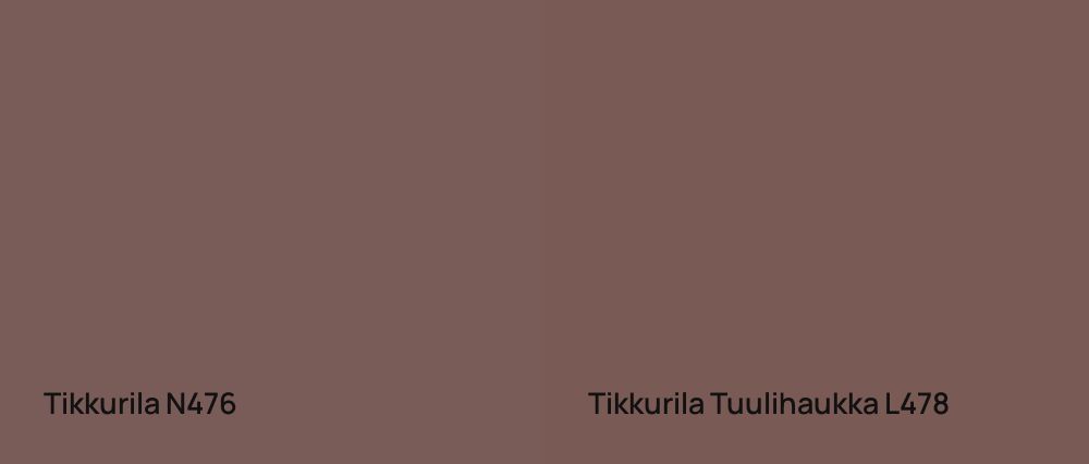Tikkurila  N476 vs Tikkurila Tuulihaukka L478