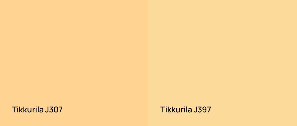 Tikkurila  J307 vs Tikkurila  J397