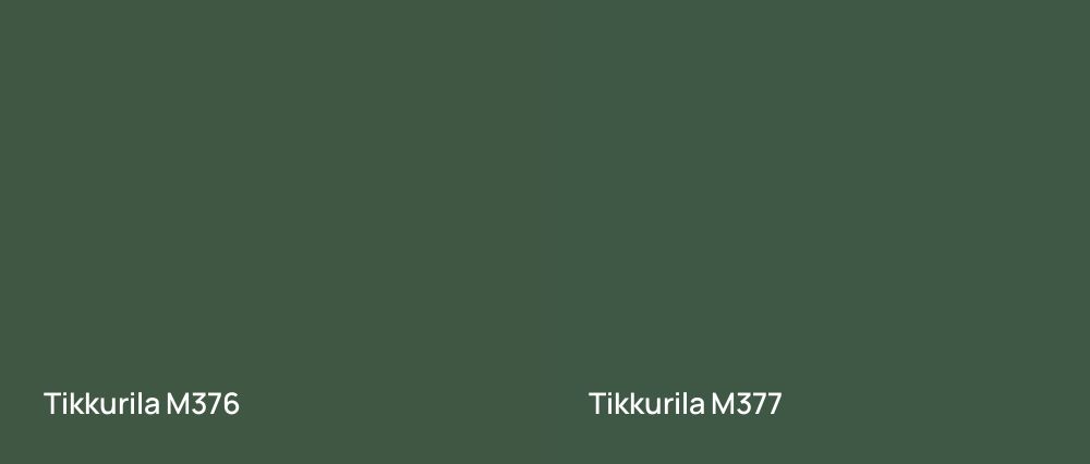 Tikkurila  M376 vs Tikkurila  M377