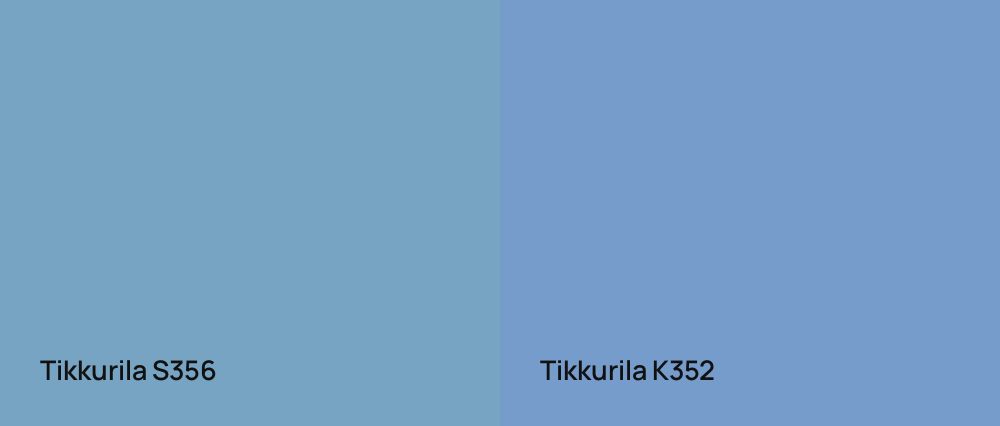 Tikkurila  S356 vs Tikkurila  K352