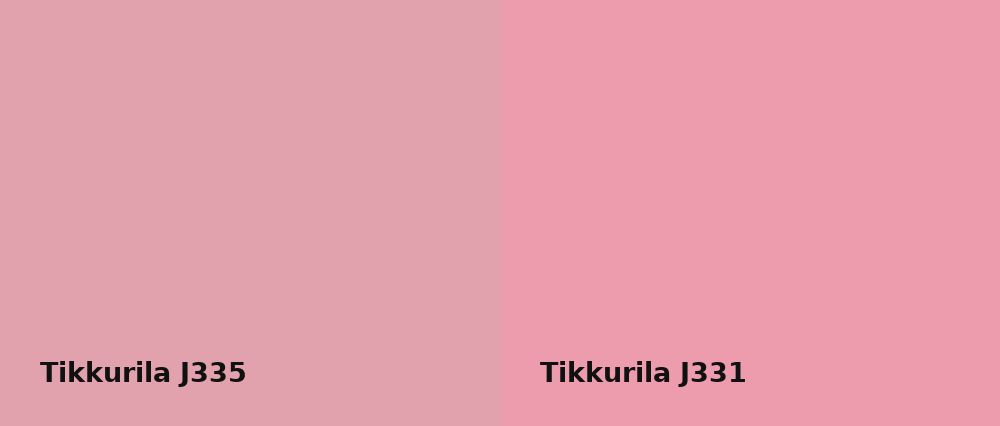 Tikkurila  J335 vs Tikkurila  J331