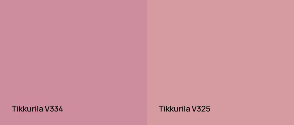 Tikkurila  V334 vs Tikkurila  V325