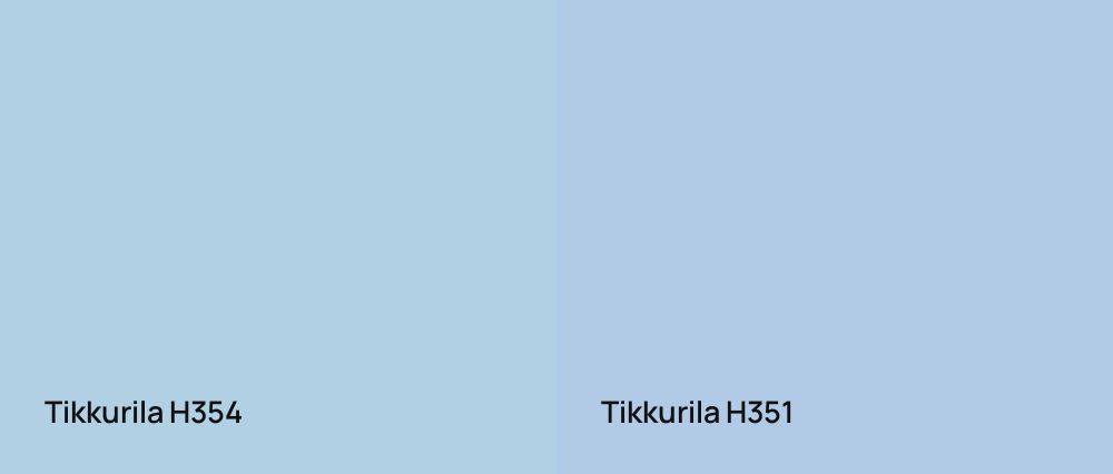 Tikkurila  H354 vs Tikkurila  H351