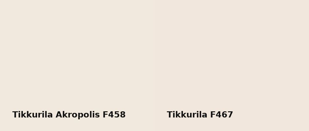 Tikkurila Akropolis F458 vs Tikkurila  F467