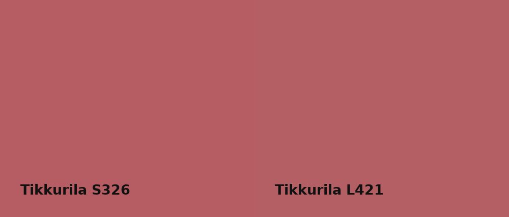 Tikkurila  S326 vs Tikkurila  L421