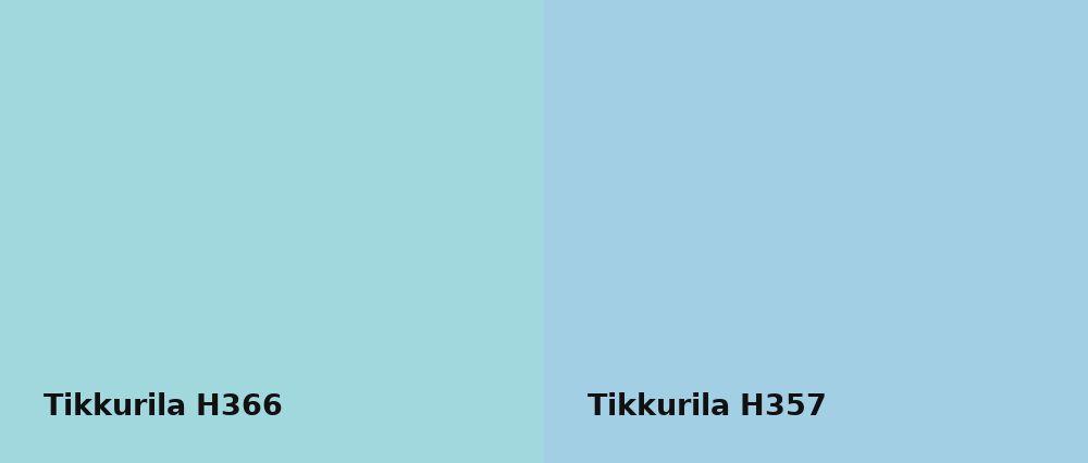 Tikkurila  H366 vs Tikkurila  H357