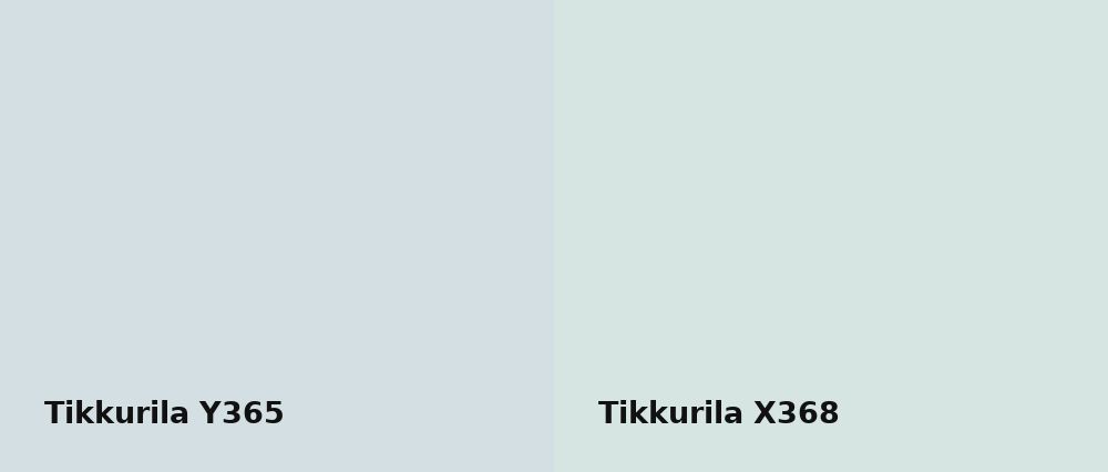 Tikkurila  Y365 vs Tikkurila  X368