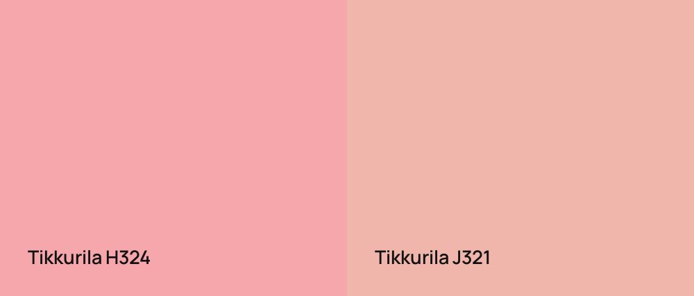 Tikkurila  H324 vs Tikkurila  J321