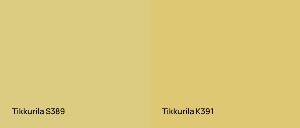 Tikkurila  S389 vs Tikkurila  K391