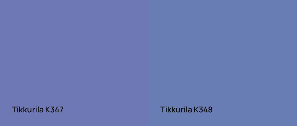 Tikkurila  K347 vs Tikkurila  K348