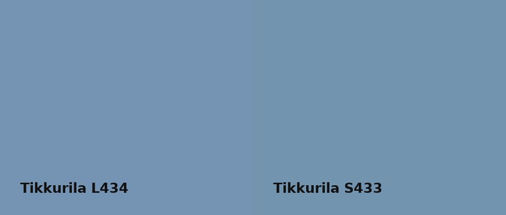 Tikkurila  L434 vs Tikkurila  S433