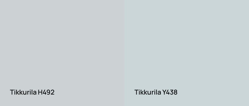 Tikkurila  H492 vs Tikkurila  Y438