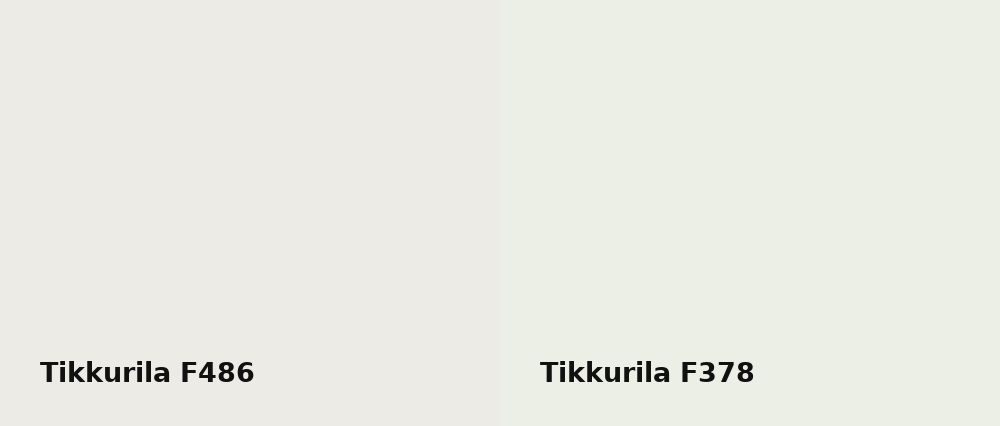 Tikkurila  F486 vs Tikkurila  F378