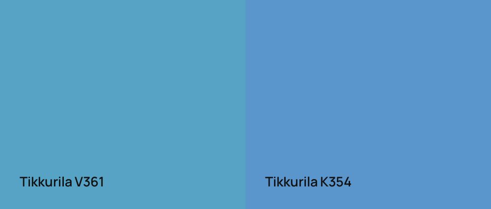 Tikkurila  V361 vs Tikkurila  K354