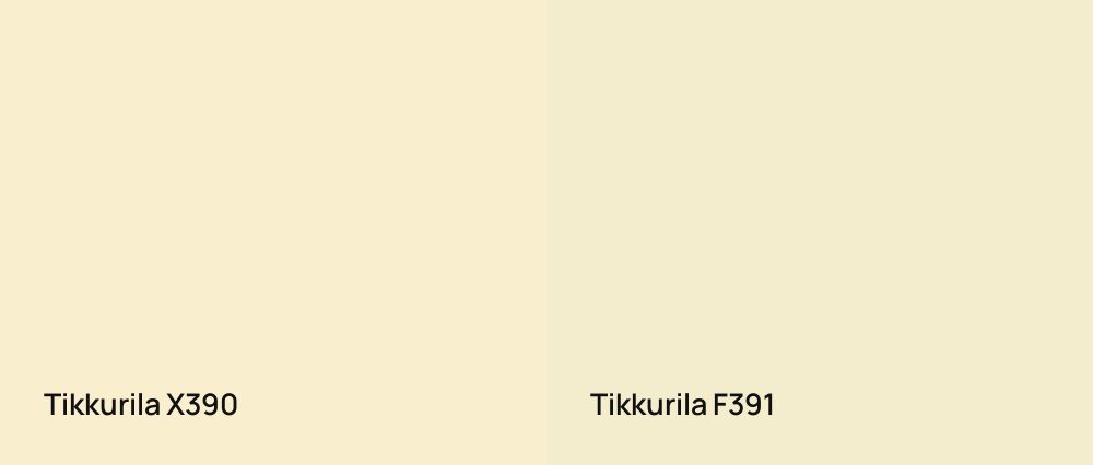 Tikkurila  X390 vs Tikkurila  F391