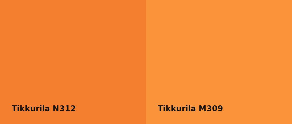 Tikkurila  N312 vs Tikkurila  M309