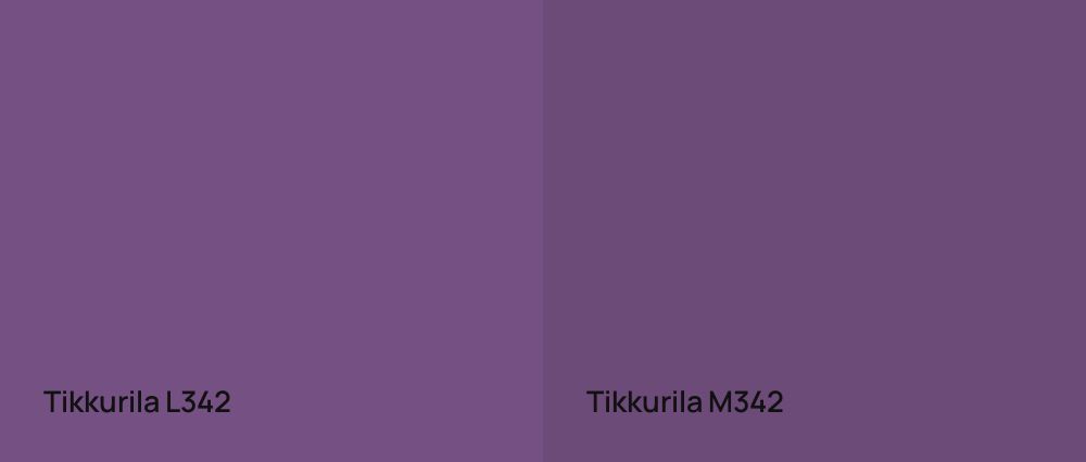 Tikkurila  L342 vs Tikkurila  M342