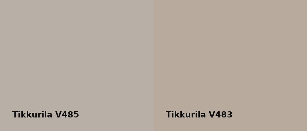 Tikkurila  V485 vs Tikkurila  V483