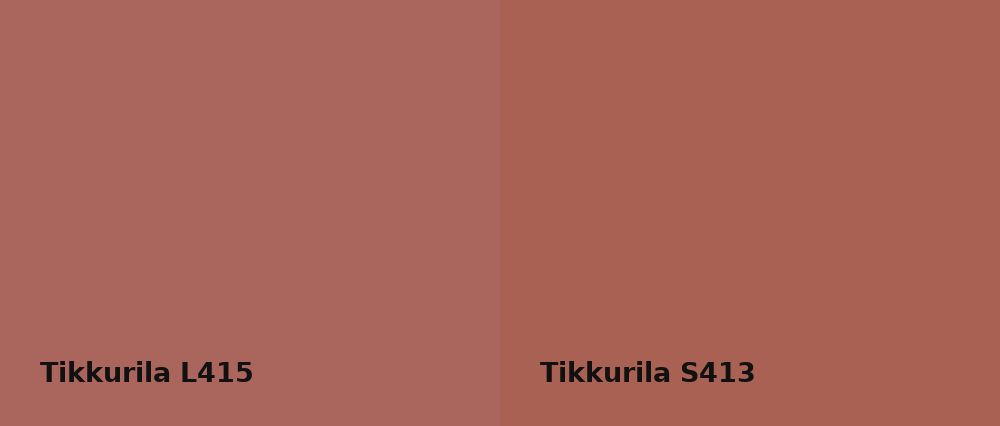 Tikkurila  L415 vs Tikkurila  S413